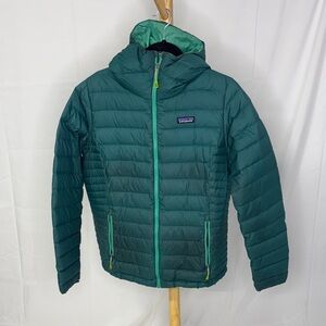 Patagonia Womens Teal Down Sweater Hoody